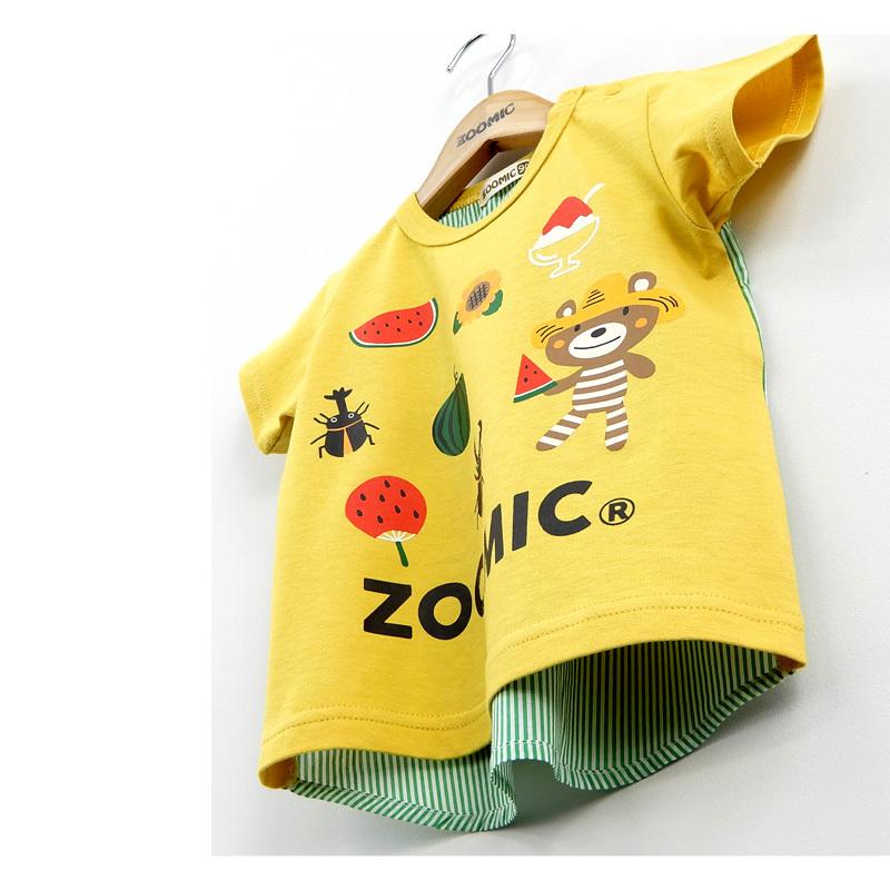 子供服 トップス 半袖 男の子 くま ズーミック スイカ ストライプ バッグ 切替 ｔシャツ 80cm 90cm 95cm 100cm 110cm 1cm 130cm Zoomic 夏服 キッズ ベビー Zooland 通販 Yahoo ショッピング
