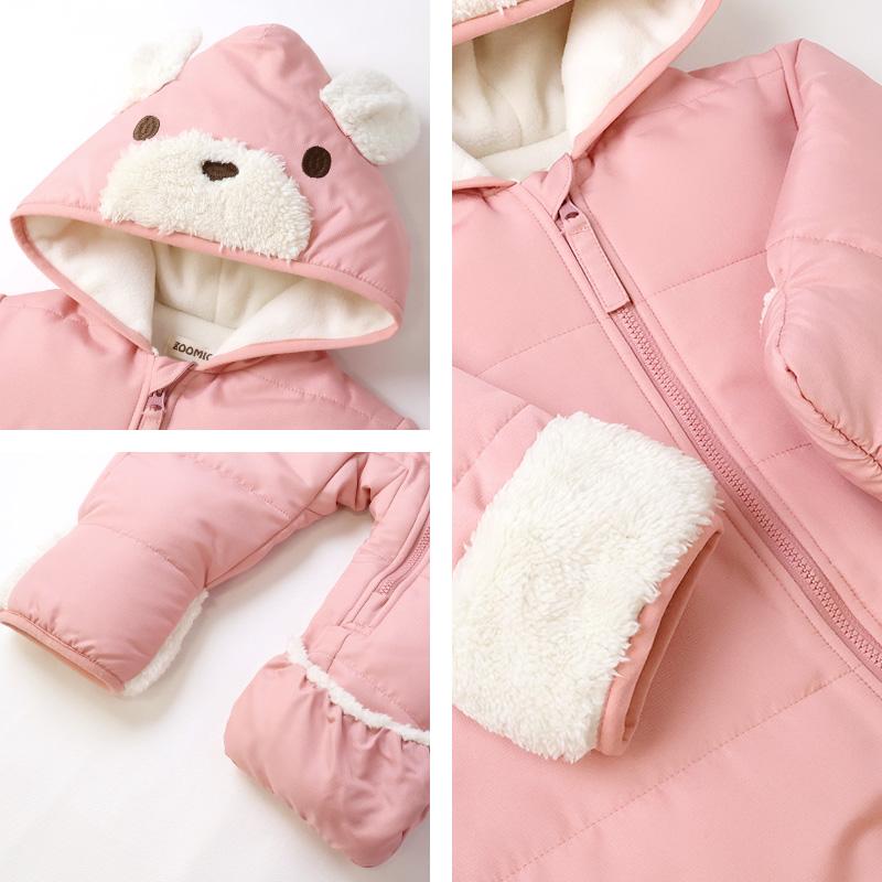 ZOOMIC（ズーミック） ベビー ジャンプスーツ スノーコンビ おくるみ