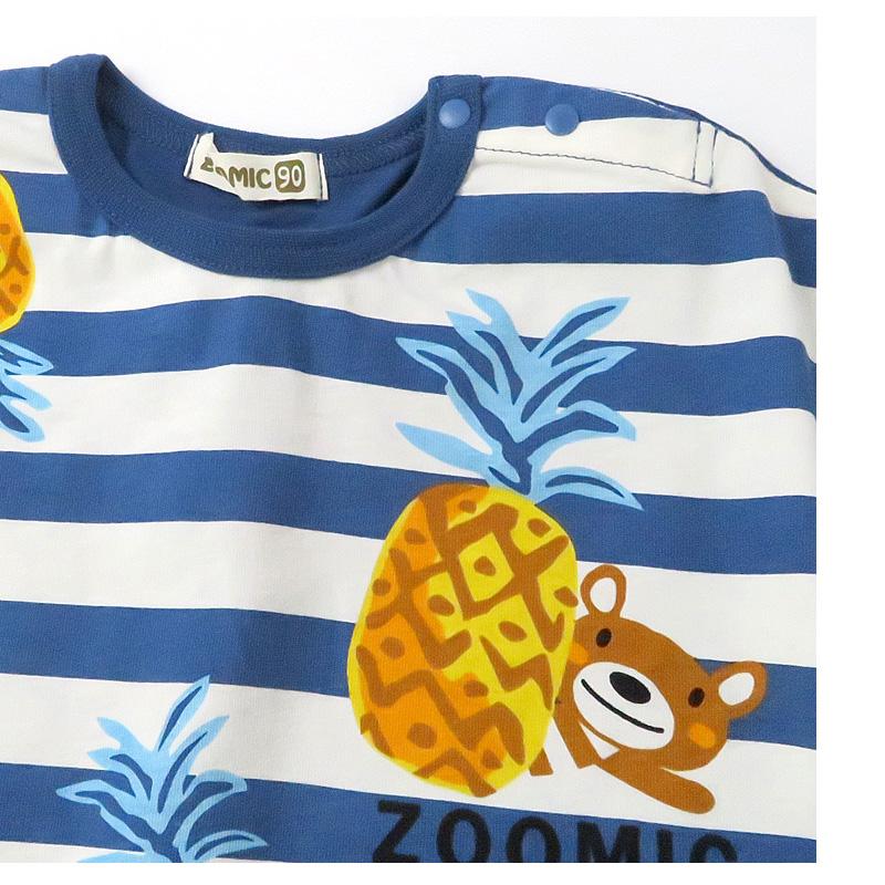 Tシャツ 子供服 トップス ズーミック 夏服 パイン ボーダー 80cm 90cm 95cm 100cm 110cm 120cm 130cm ZOOMIC キッズ ベビー｜zooland｜11