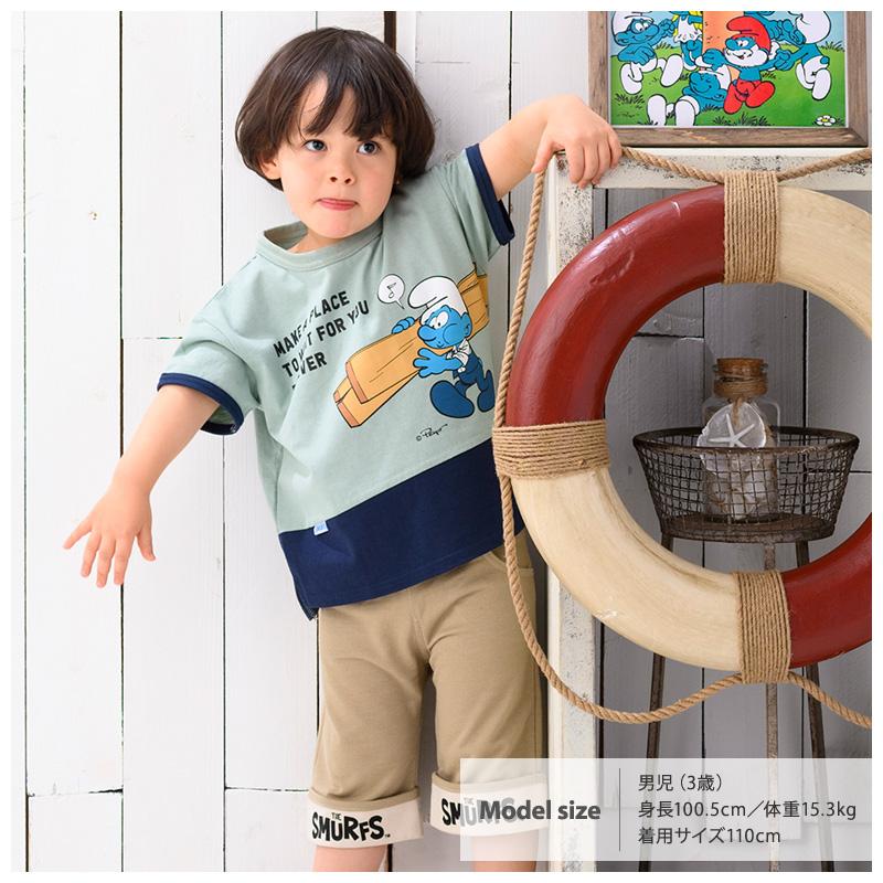 キッズ Tシャツ 半袖 子供服 スマーフ 男の子トップス キャラクター アニメ キッズ ベビー 綿100％ 切替 80cm 90cm 95cm 100cm 110cm 120cm 130cm SMURFS 女の子 |  | 14