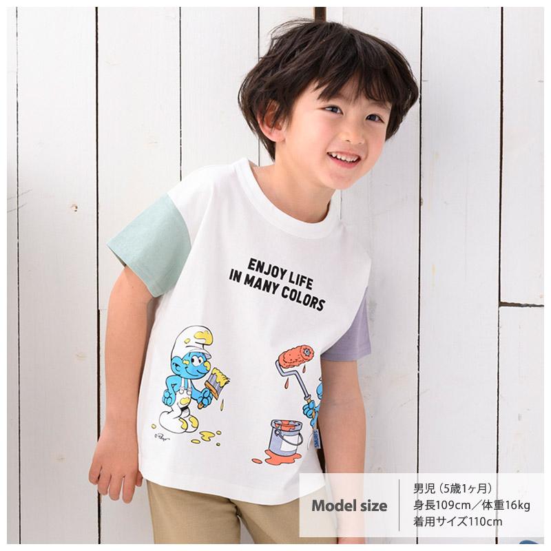 キッズ Tシャツ 半袖 子供服 スマーフ 男の子トップス キャラクター アニメ キッズ ベビー 綿100％ 切替 80cm 90cm 95cm 100cm 110cm 120cm 130cm SMURFS 女の子 |  | 16