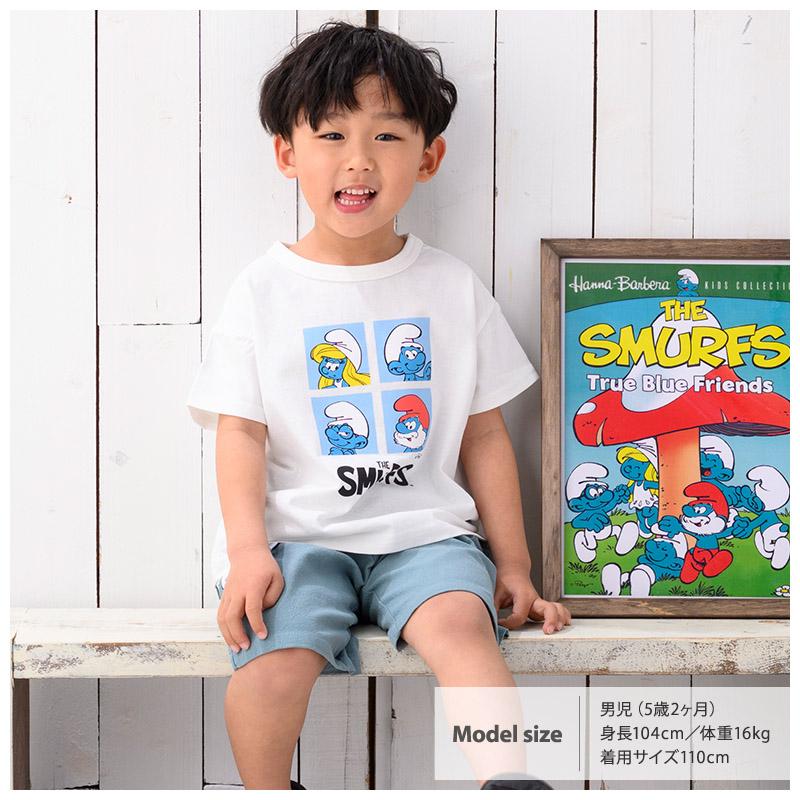 Tシャツ 半袖 子供服 スマーフ 男の子 トップス キャラクター アニメ