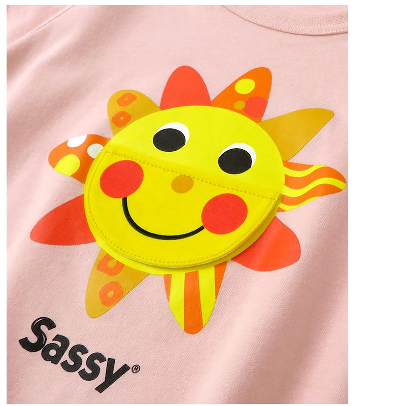 SASSY（ROSSIGNOL） ロンパース サッシー 綿100％ 半袖 70cm 80cm