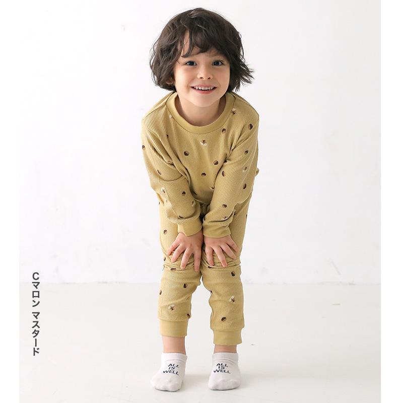 レギンス 子供服 ワッフル パンツ キッズ 総柄 リブ 恐竜 ダイナソー のりもの 10分丈 ボトムス 男の子 ベビー 80cm 90cm 95cm 100cm 110cm 120cm 130cm | GrinLab | 24