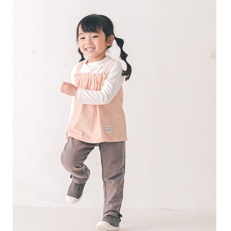 UZULAND（ウズランド） ロングパンツ ボトムス 子供服 リボン 10分丈