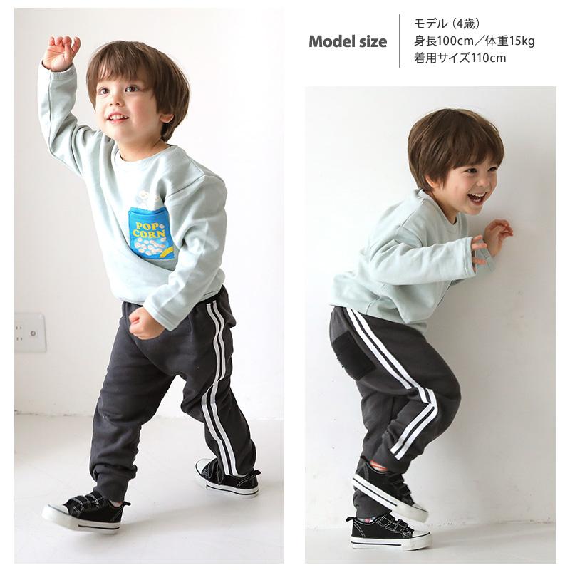 GrinLab トレーナーキッズ 子供服 裏起毛 ボーイズ トップス ロゴ 胸