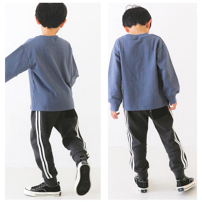 GrinLab（グリンラボ） ジョガーパンツ 裏起毛 綿100％ ライン入