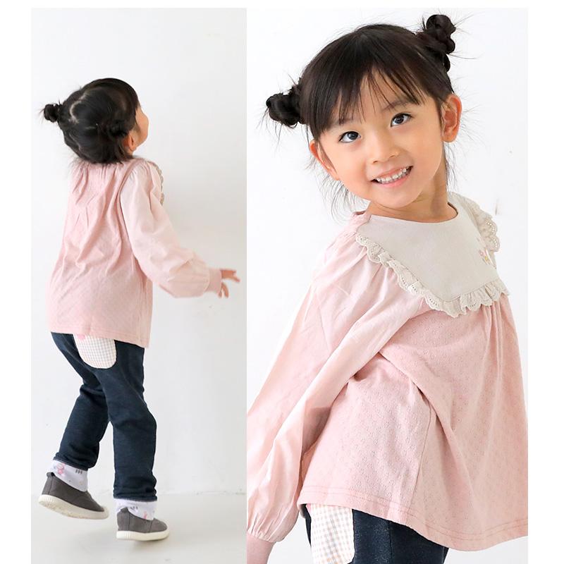 UZULAND（ウズランド） Tシャツ 子供服 トップス うさぎ ロンT フリル