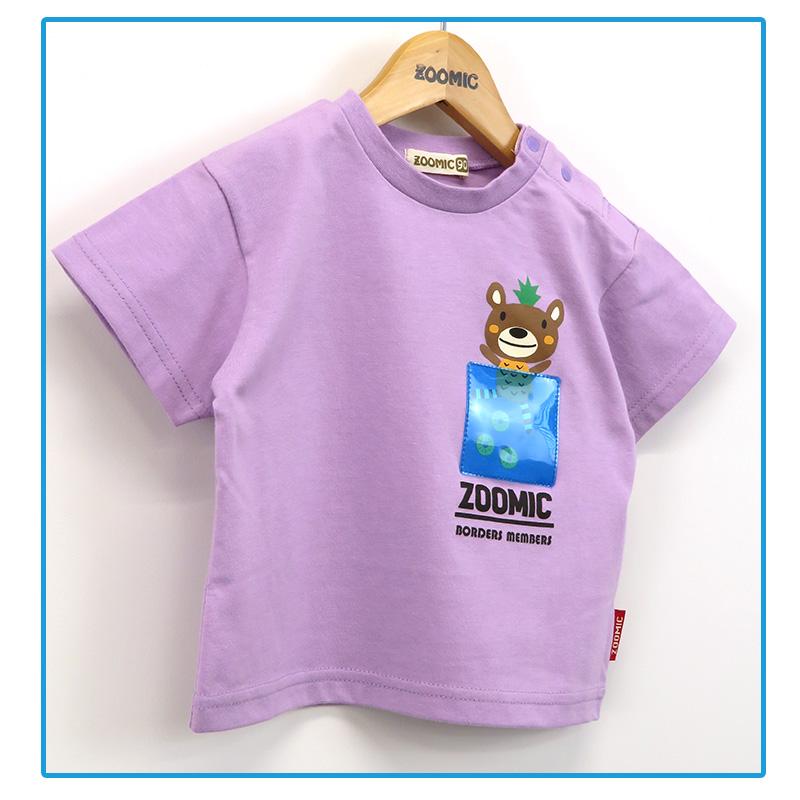 ZOOMIC Tシャツ キッズ プリント 男の子 女の子 半袖T レトロ