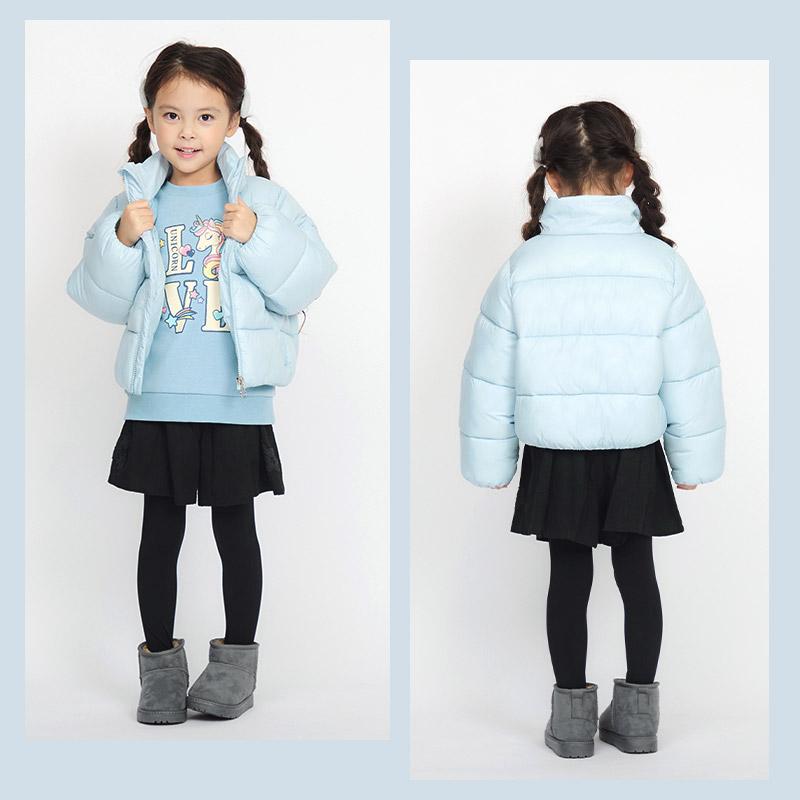 キッズ ジャケット 中綿 女の子 防寒 保温 撥水加工 ガールズ アウター コート 洗える フードなし 防風 無地 ハートチャーム 90 100 110 120 130 140 150 160 | GrinLab | 15