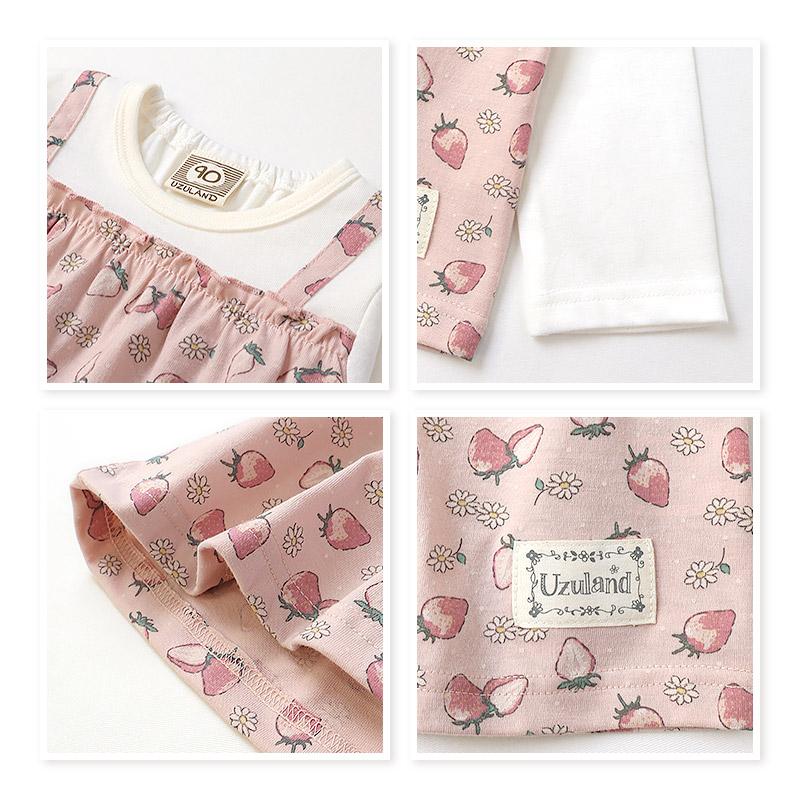 2026年 キッズ ベビー 新春福袋 6点セット UZULAND ウズランド ハッピーバッグ 苺 いちご 女の子 ガールズ | UZULAND | 09