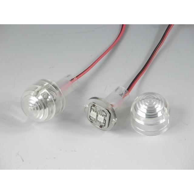 バーエンドウインカーLEDタイプ[12V、0.24w] クリアーレンズ/オレンジLED2個1set☆ZOOMズームエンジニアリング製 | 