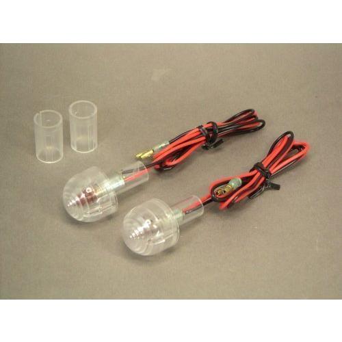 バーエンドウインカー12V、10w電球タイプクリアー2個1set☆ZOOMズームエンジニアリング製 |  | 01