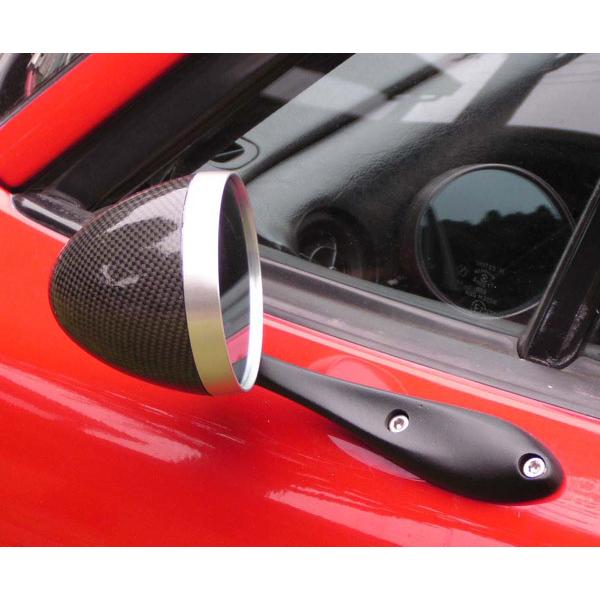 ユーノスNAロードスター専用アーム付砲弾ミラーリアルカーボンZOOMズームエンジニアリング製 |  | 02