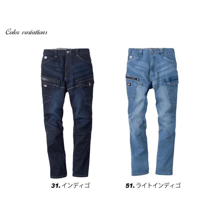 Dickies　ディキーズ　D-2905　ストレッチシルキーデニムカーゴ｜zoomonlineshop｜04