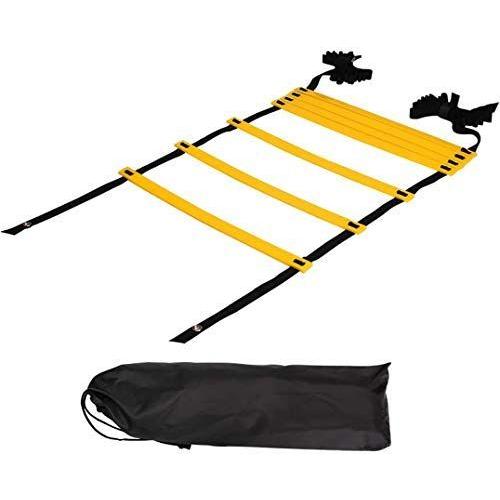 930円 マーケティング Sutekus ラダー トレーニング 野球 サッカー 7メートル プレート 13枚 収納袋付き 連結可能 スピードラダー 瞬発力