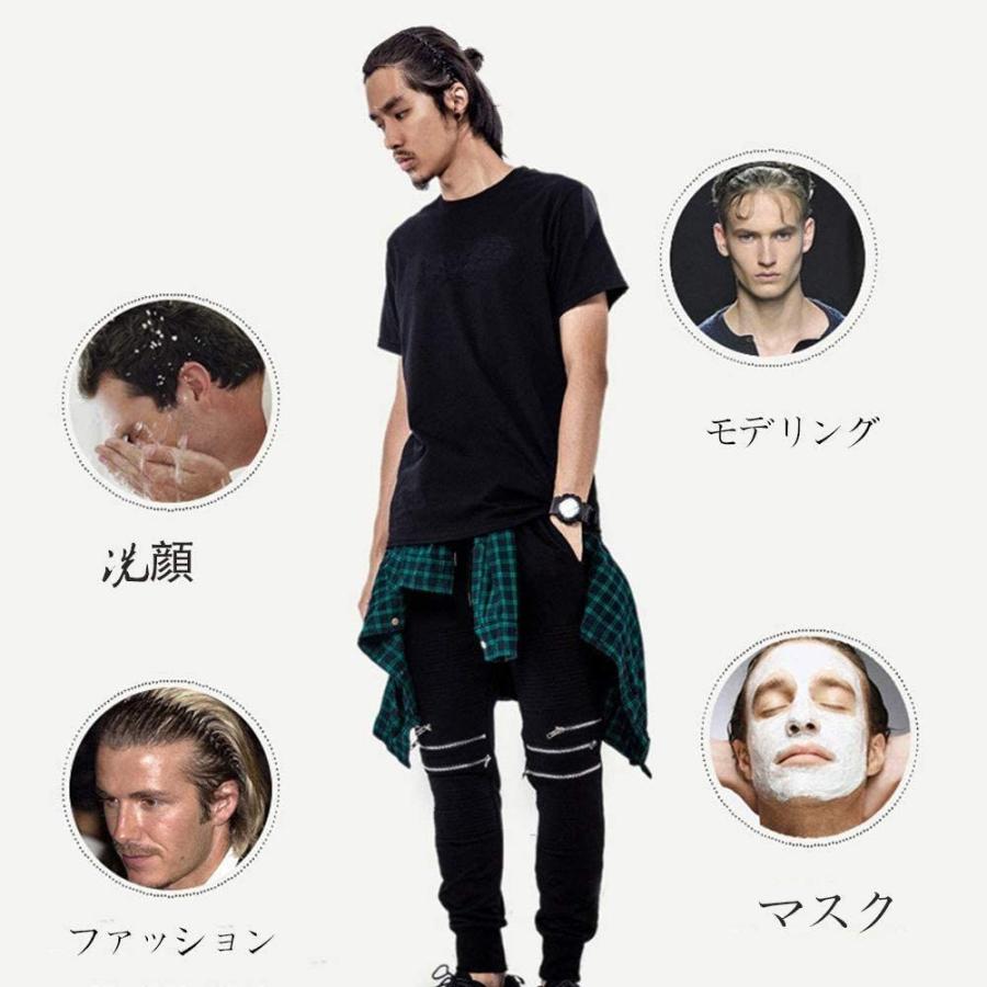 メンズ カチューシャ スプリング Yesmart ヘアバンド 鉄 波型 くし付き 痛くない お求めやすく価格改定 滑り止め 前髪 黒 2本セット 髪飾り シンプル