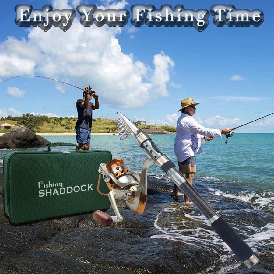 再入荷 投げ釣り エギ釣り 釣竿セット 完全釣りセット エギング Shaddock 初心者 コンパ 釣具付 収納バッグ付 リールセット 即釣りロッド エギングロッド Terresrouges Com