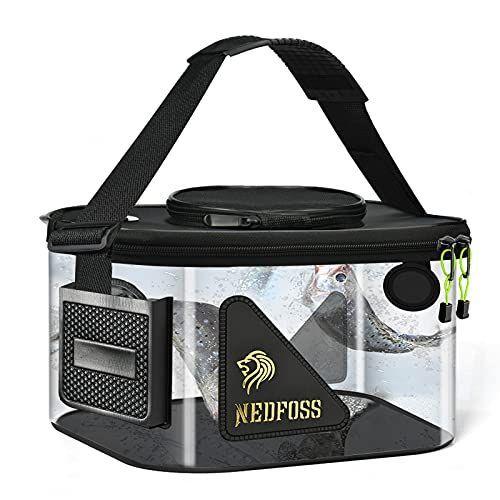 バッカン 釣り バケツ 透明 釣り 折りたたみバケツ Nedfoss ふた付き 30cm エアーポンプ装着口ポケット 携帯に便利 ショルダー K K Store 大野城支店 通販 Yahoo ショッピング