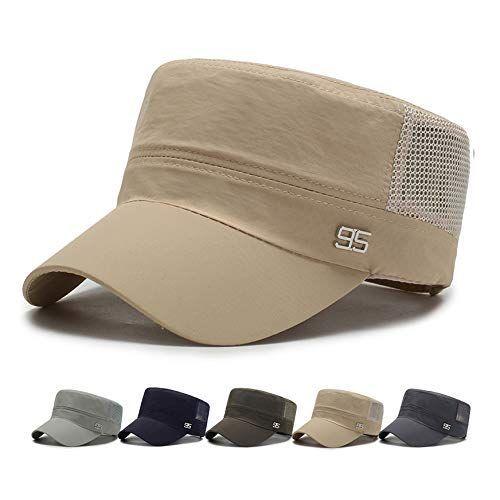 キャップメンズ 夏 メッシュ 通気性 軽量 速乾 Uvカット サイズ調整可能 男女兼用 観戦ワークキャップ カーキ レディースファッション