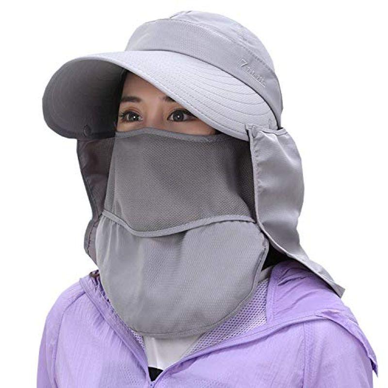 人気ブランド新作豊富 日よけ帽子 サンバイザー レディース キャップ Uvカット フェイスカバー ネックカバー アウトドア 折りたたみ スポーツ観戦 農作業 自転 Babylonrooftop Com Au