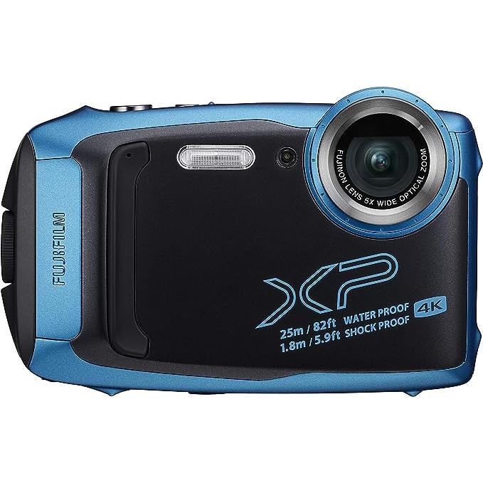 富士フイルム FUJIFILM 防水カメラ XP140 スカイブルー FX 
