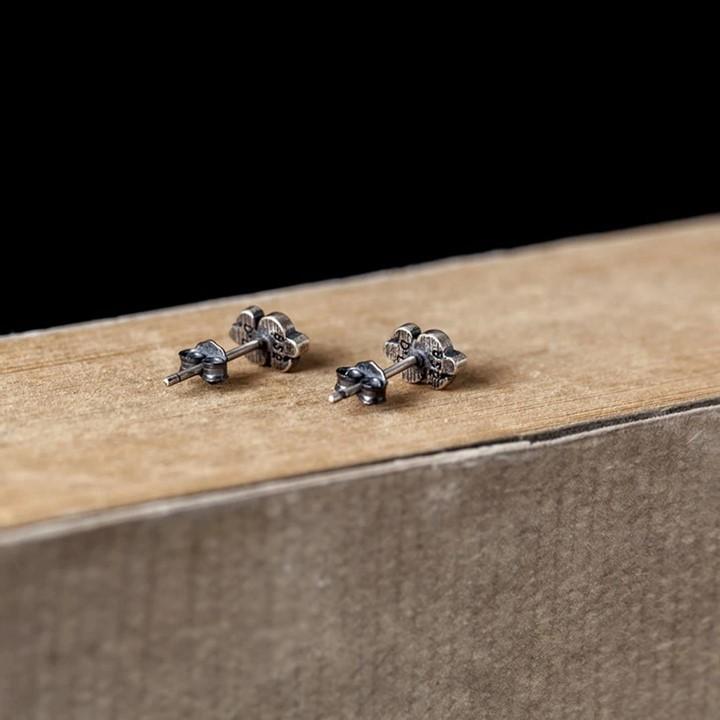 片耳商品　シルバー925 燻し 純銀素材 ドル スタッドピアス silver925 メンズ レディース ユニセックス ヴィンテージ風 ユニーク 個性派 カジュアル お洒落 |  | 03