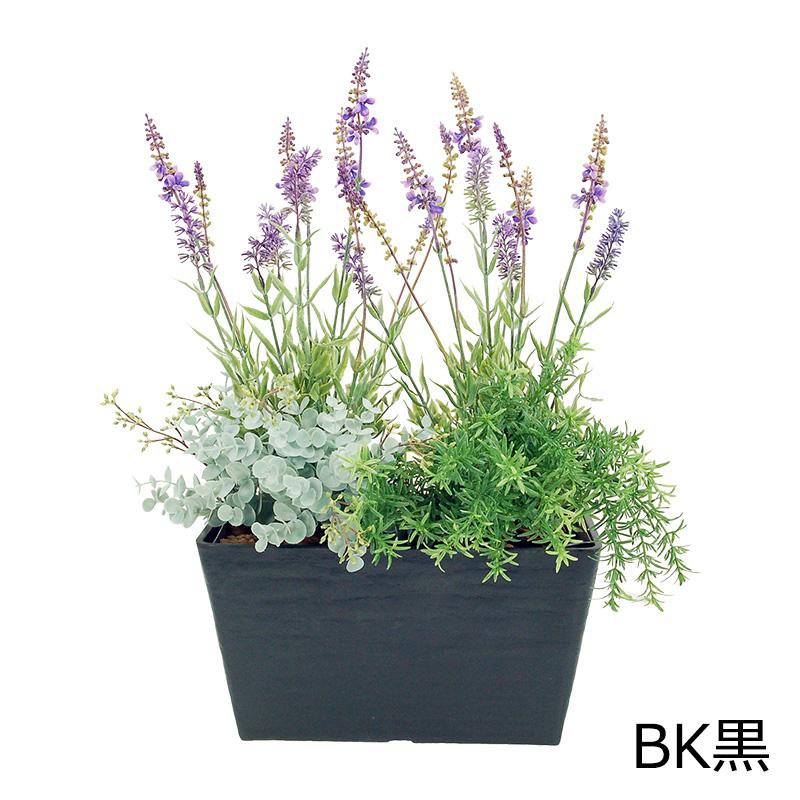 屋外 寄せ植え フェイクグリーン 造花 チェンジプランツ ラベンダー＆ソニアセット |  | 09