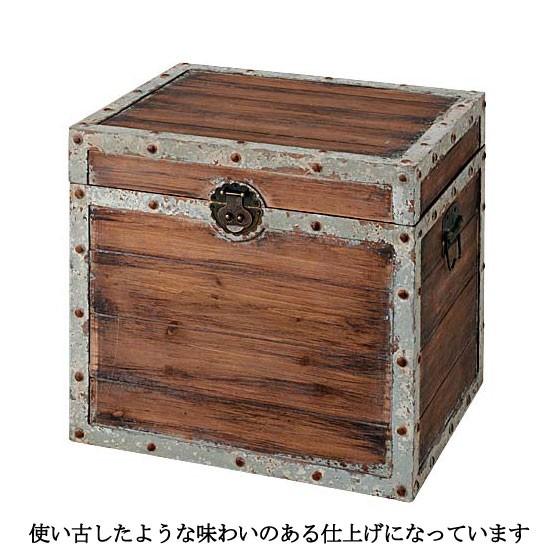 夏 サマー マリン ディスプレイ 装飾）50cmウッドアイアントレジャーボックス(DF46/125)