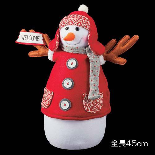 クリスマス 雪だるま かわいい 人形 置物 45cmレッドキュートスノーマン Df45 Dism 造花ディスプレイ ドットコム 通販 Yahoo ショッピング