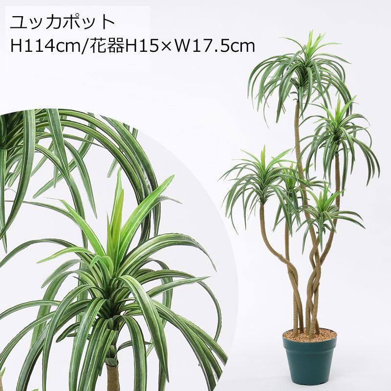 H114cmユッカポット 人工観葉フェイクグリーン鉢付 Vi60 9 F4186 172 1 造花ディスプレイ ドットコム 通販 Yahoo ショッピング