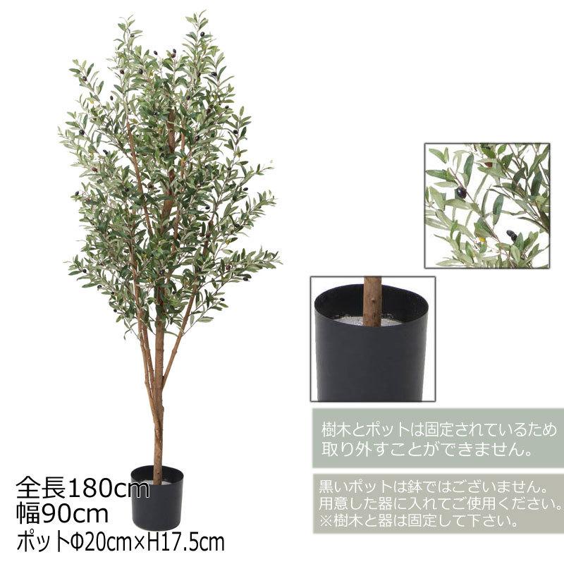 人工樹木 フェイクグリーン 人工観葉植物 室内 店舗装飾 180cmオリーブ Dmfg22 227 Glp 1490 造花ディスプレイ ドットコム 通販 Yahoo ショッピング