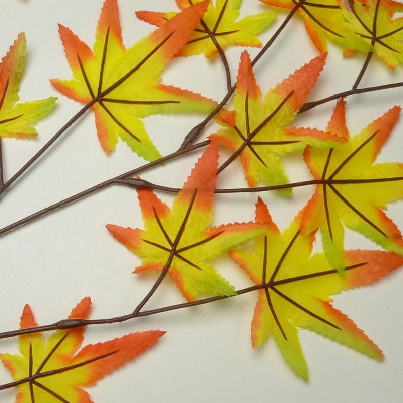 在庫処分セール 造花 紅葉 秋) モミジスプレイ（16） |  | 02