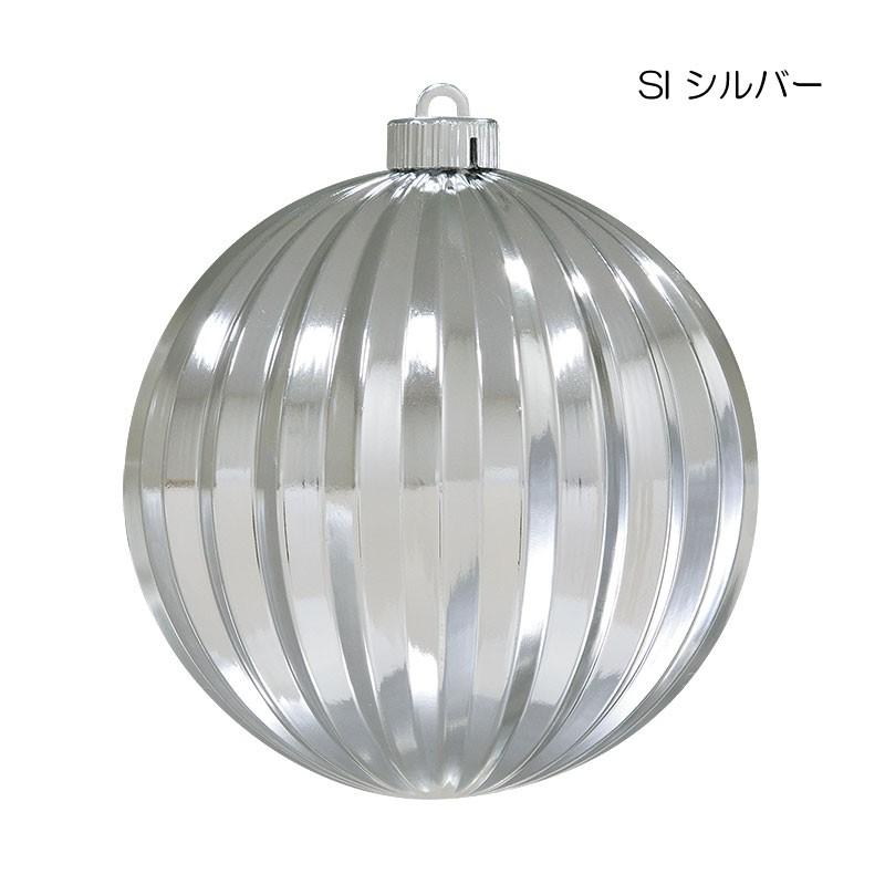 クリスマス 装飾品 キラキラしたボール)150mmストライプボール(1ケ/パック)(AB71) |  | 02