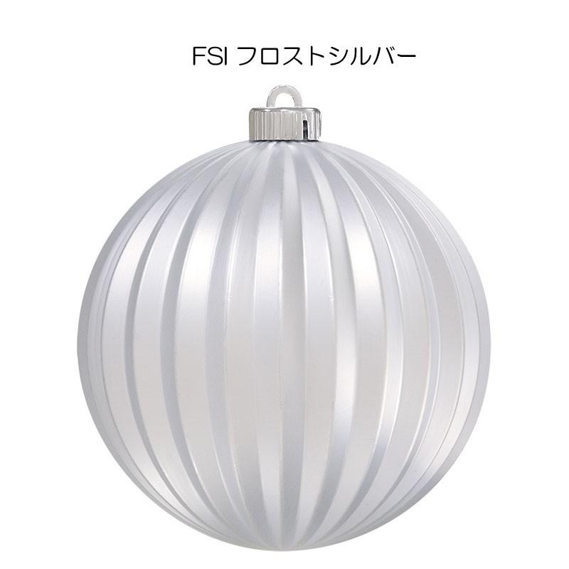 クリスマス 装飾品 キラキラしたボール)100mmフロストストライプボール(4ケ/パック)(AB71) |  | 02