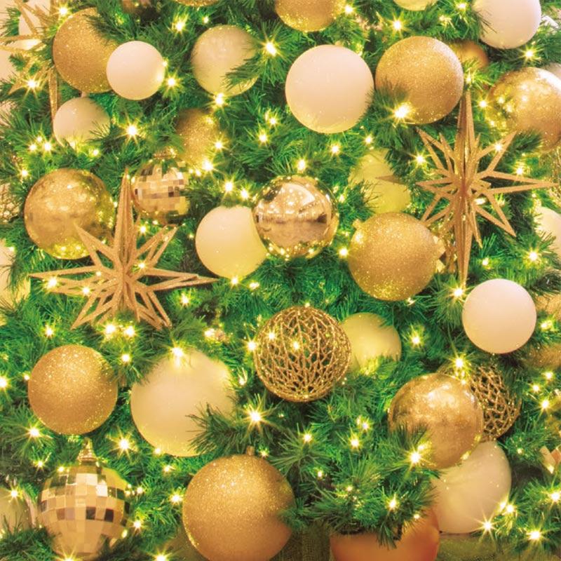 クリスマスツリー飾り 120ｍｍシャイングリッターユニボール(ワイヤー付)(2ケ/パック)＜ＢＣ クリスマスオーナメント(AB69) |  | 04
