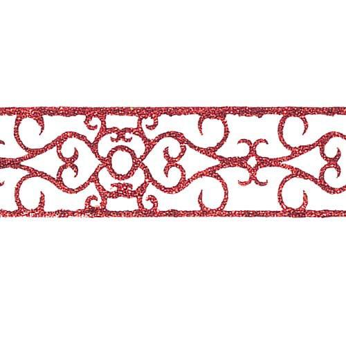 クリスマス装飾品 リボン オーナメント)65mm幅シャイニーフォイルリボン (ワイヤー入り) (450cm)(DF45/63) | 