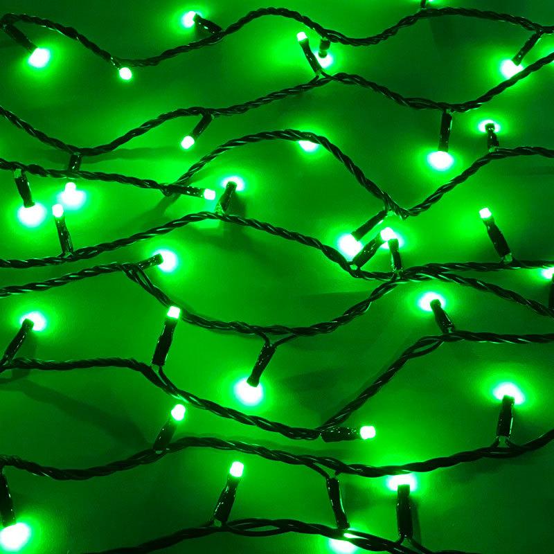 防雨型LED　RGB100球ストレートライト/黒コード電源別売り クリスマスイルミ飾り(CL21P13) |  | 09