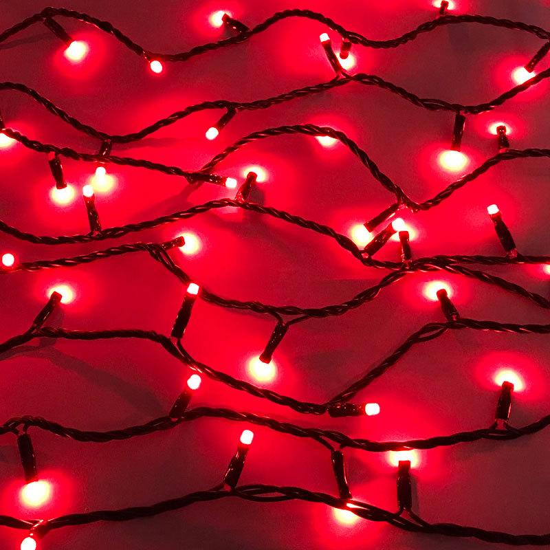 防雨型LED　RGB100球ストレートライト/黒コード電源別売り クリスマスイルミ飾り(CL21P13) |  | 02