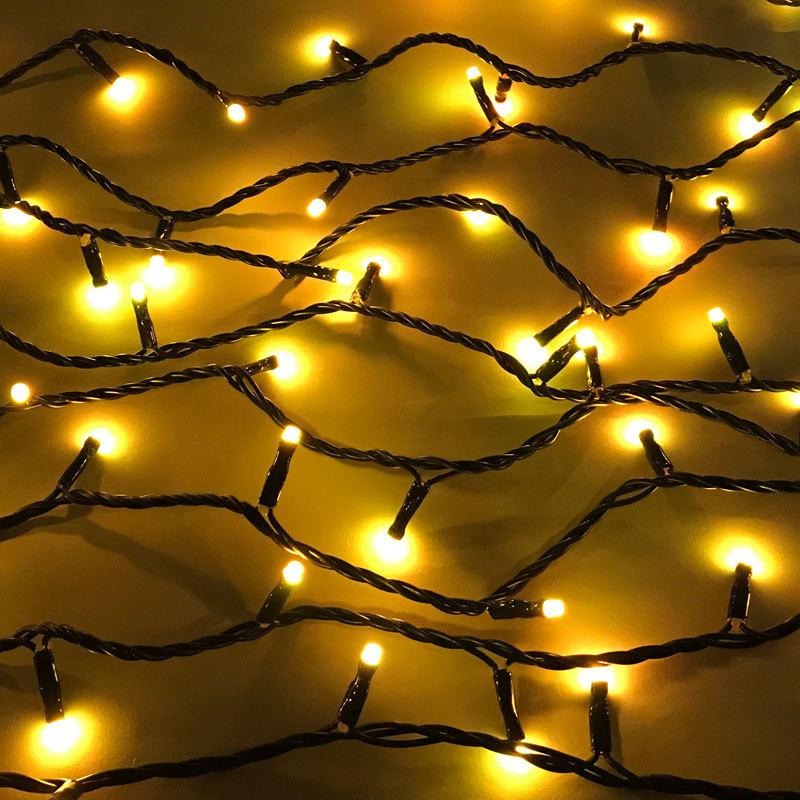 防雨型LED　RGB100球ストレートライト/黒コード電源別売り クリスマスイルミ飾り(CL21P13) |  | 05