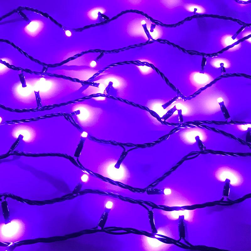 防雨型LED　RGB100球ストレートライト/黒コード電源別売り クリスマスイルミ飾り(CL21P13) |  | 07