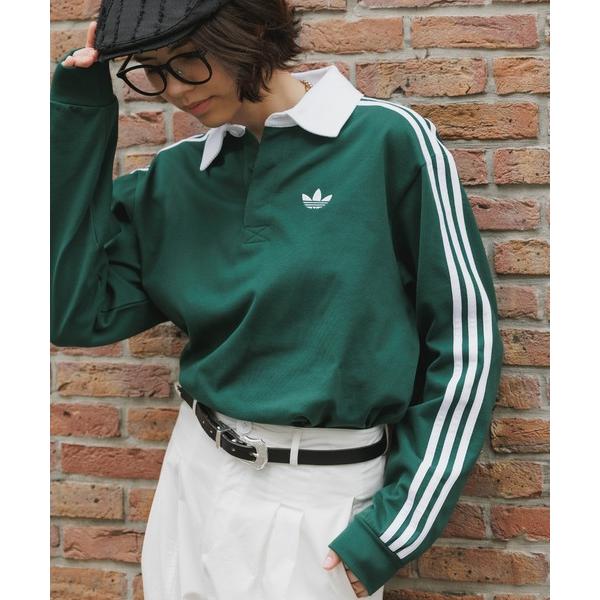 アディダス　adidas ポロシャツ adidas/アディダス 3-STRIPS RUGBY LOGO POLO SHIRTS スリーストライプス 長袖ポロ 2026秋冬 秋服 メンズ レディース