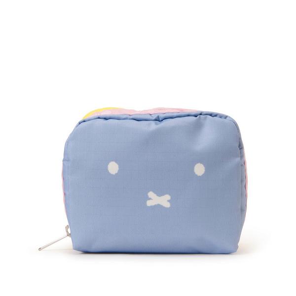 ポーチ SQUARE COSMETIC ミッフィーブルー/イエローSQ レディース