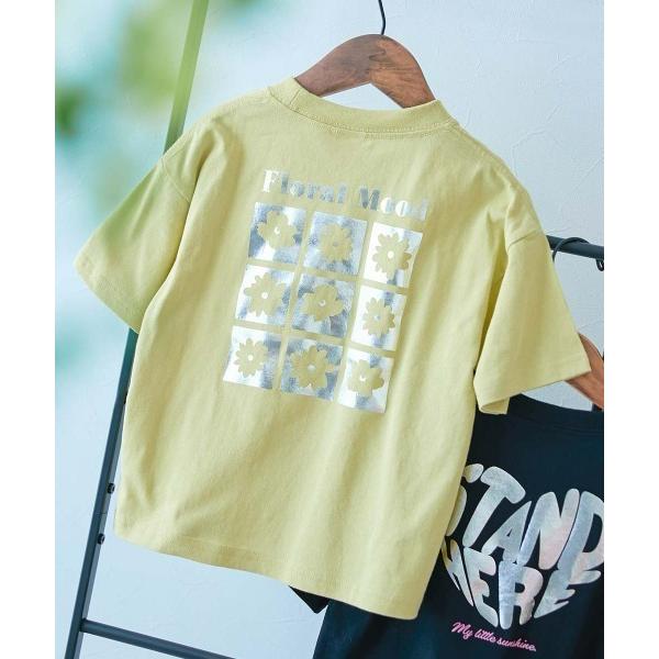 tシャツ 綿100％ デビラボ×「きらっとメタリック」 ガールズ BIGシルエット プリント半袖Tシャツ キッズ 子供服 女の子（Yahoo!・ZOZOTOWN Yahoo!店）