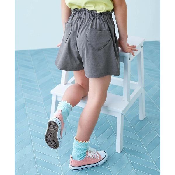 uvカット パンツ 「イージーウォッシュ」乾燥機OK 防汚 ハートポケット ショートパンツ キッズ 子供服 女の子（Yahoo!・ZOZOTOWN Yahoo!店）