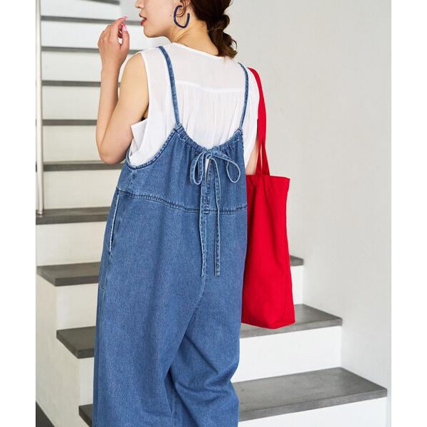 サロペット オーバーオール 限定展開　紐 デニム サロペット レディース