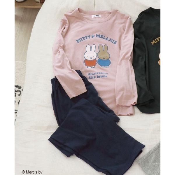 パジャマ ルームウェア 「Miffy」ミッフィー＆メラニー やわらか 長袖 ルームウェア パジャマ レディース