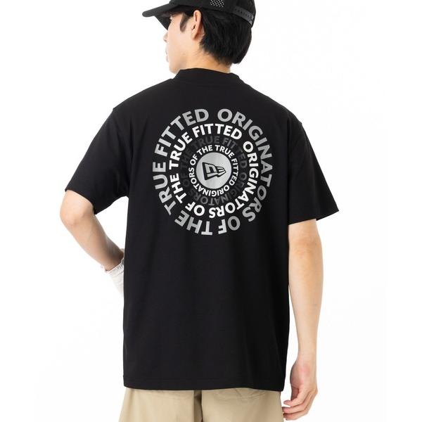 ニューエラ ポロシャツ 半袖 ニューエラゴルフ ミッドネック半袖Tシャツ サークルロゴ メンズ レディース