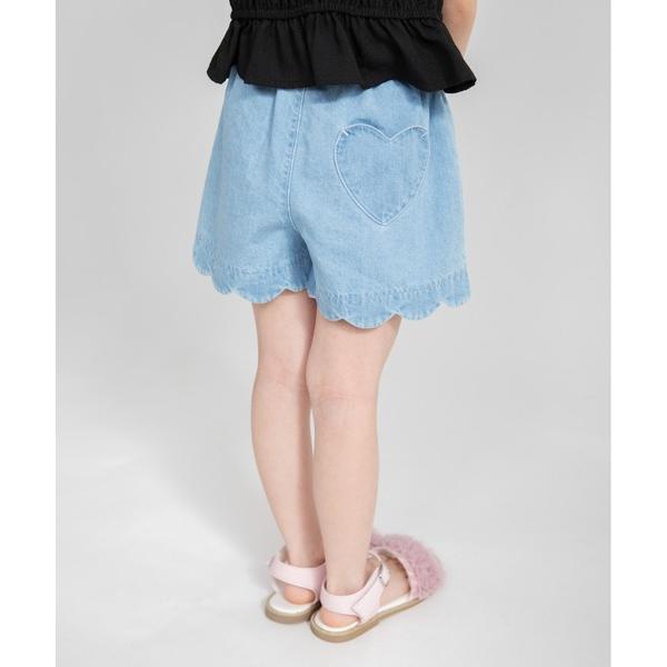 パンツ 「マシュマロ」裾スカラップショートパンツ キッズ 子供服 女の子