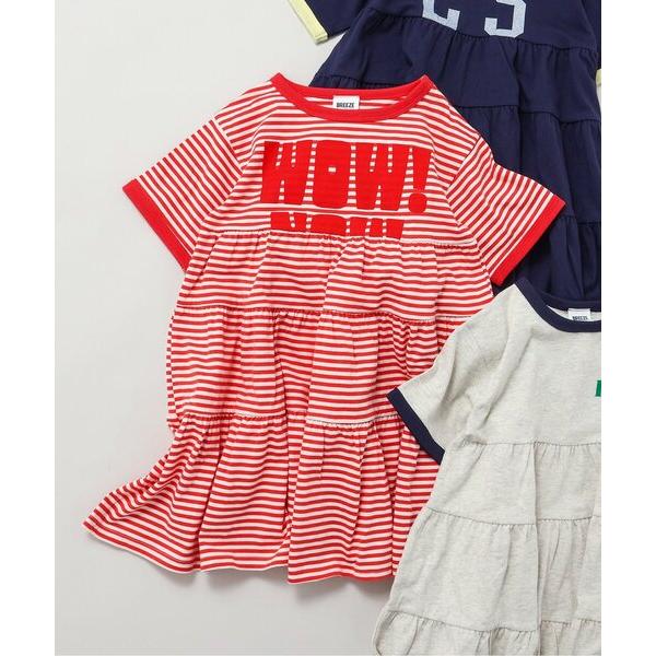 ワンピース 「リンク」リンガー配色3柄ロゴワンピース キッズ 子供服 女の子（Yahoo!・ZOZOTOWN Yahoo!店）